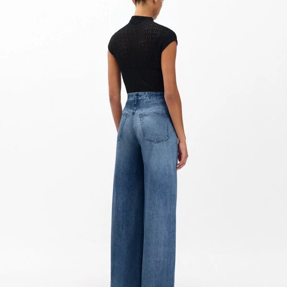 rag & bone Miramar Sofie Ankle-Length Wide Leg Pants "Sweatpants Jeans" - Picture 11 of 11
